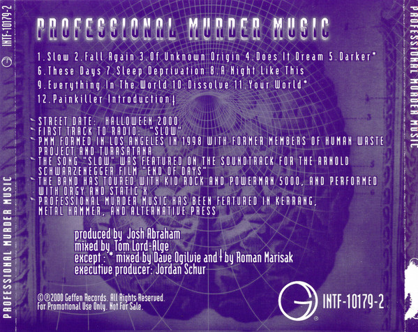 Professional Murder Music – Professional Murder Music (2000, CD