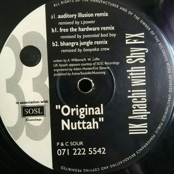 descargar álbum UK Apachi & Shy FX - Original Nuttah Remixes