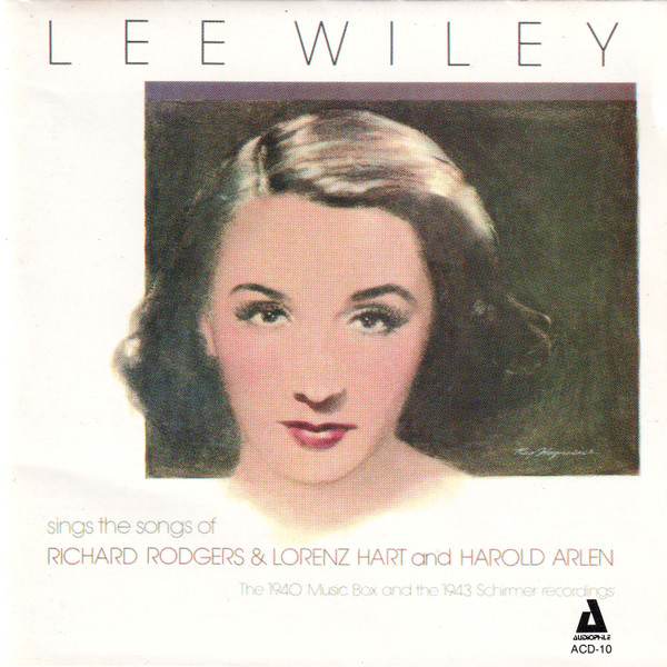 Lee Wiley – Lee Wiley Sings The Songs Of Rodgers & Hart And Arlen 