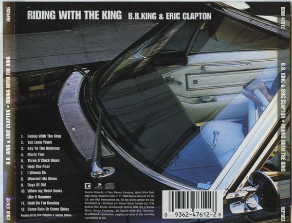 B.B. King & Eric Clapton - Riding With The King | Reprise Records (CDW 47612) - 2