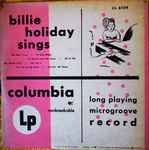 Cover of Billie Holiday Sings, 1950, Vinyl