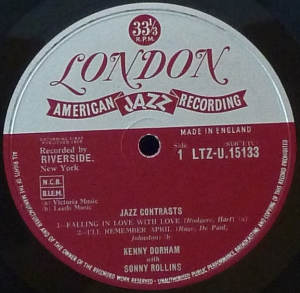 Kenny Dorham – Jazz Contrasts (1982, Vinyl) - Discogs