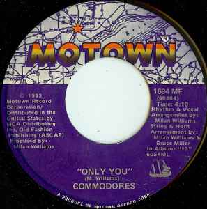 Commodores - Only You / Cebu album cover