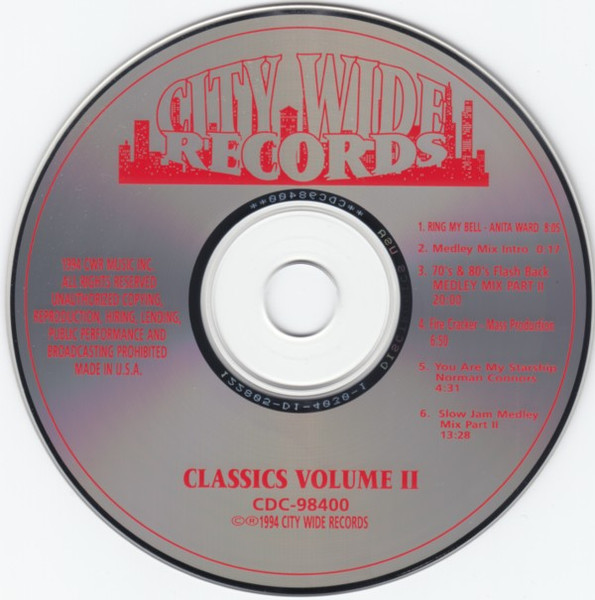 Classics Volume Ii 1994 Cd Discogs