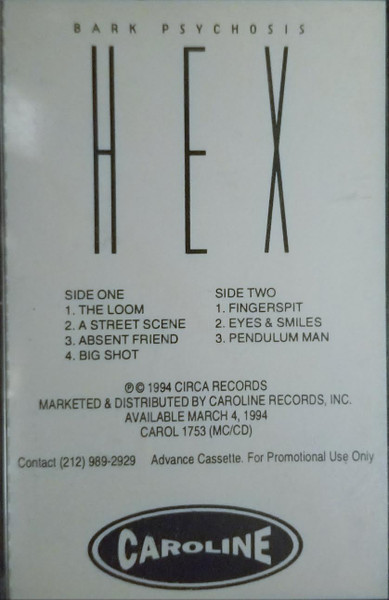 Bark Psychosis – Hex (1994, Vinyl) - Discogs