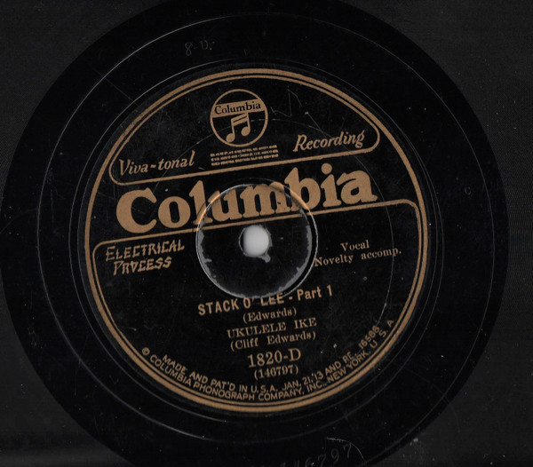 Ukulele Ike (Cliff Edwards) – Stack O' Lee (1928, Shellac) - Discogs
