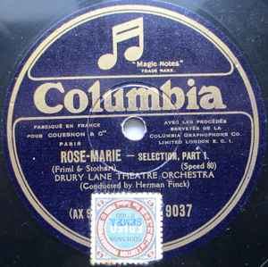 The Drury Lane Theatre Orchestra - Rose-Marie album cover