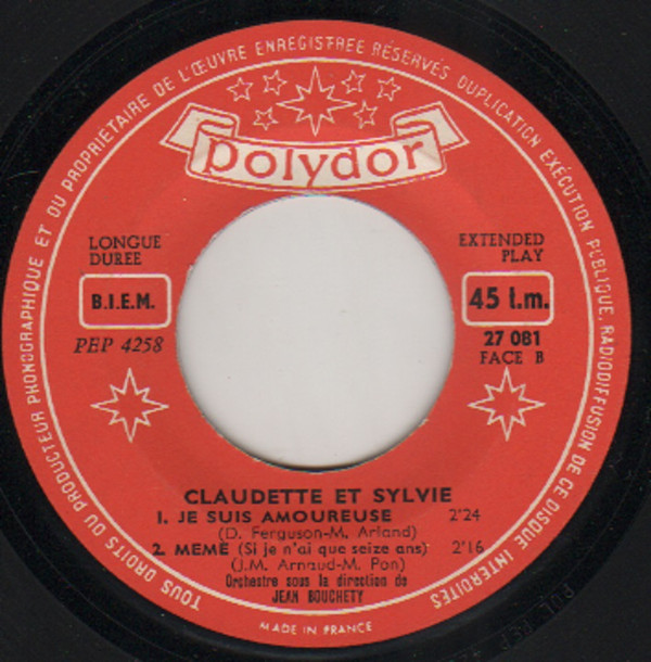 ladda ner album Claudette Et Sylvie - On Est Teenagers Lan Dernier Je Suis Amoureuse Même Si Je Nai Que Seize Ans