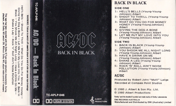 AC/DC – Back In Black (1980
