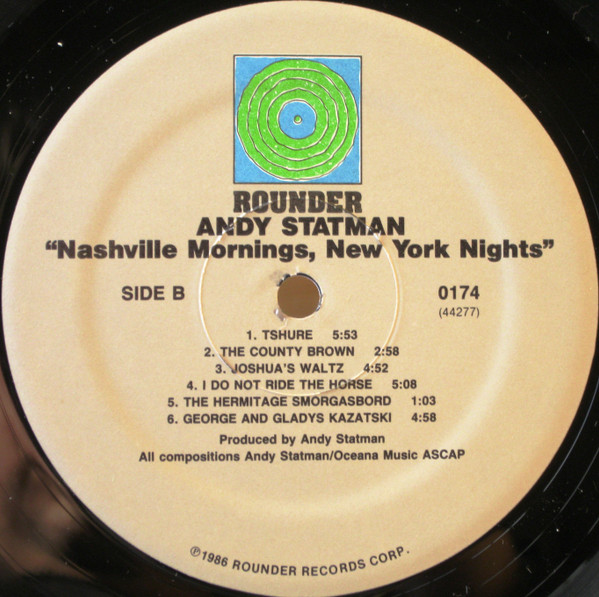 descargar álbum Andy Statman - Nashville Mornings New York Nights