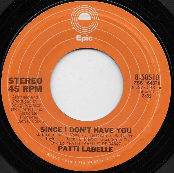 télécharger l'album Patti Labelle - Dan Swit Me Since I Dont Have You