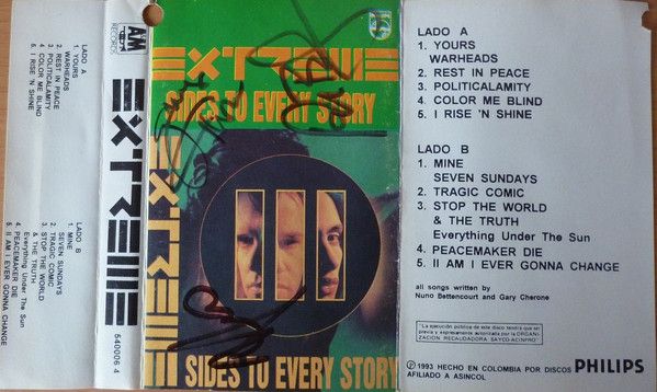 Extreme – III Sides To Every Story (1993, Cassette) - Discogs