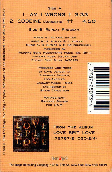 télécharger l'album Love Spit Love - Am I Wrong