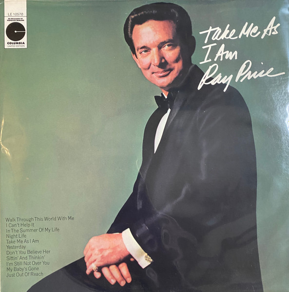 Ray Price – Take Me As I Am (1968, Vinyl) - Discogs