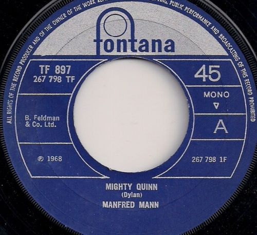 Manfred Mann – Mighty Quinn (1968, Vinyl) - Discogs