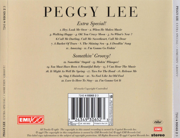 Album herunterladen Peggy Lee - Extra Special Somethin Groovy