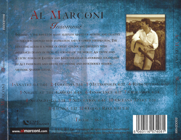 Al Marconi Insomnia 2011 CD Discogs