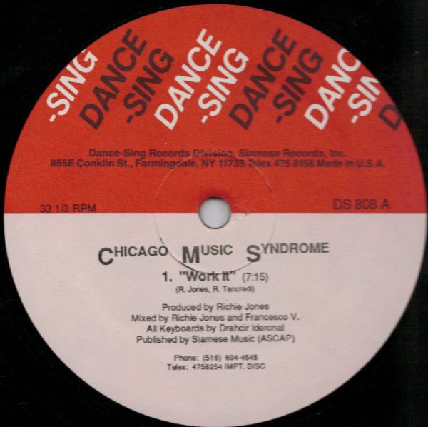 Chicago Music Syndrome – Work It (1987, Vinyl) - Discogs