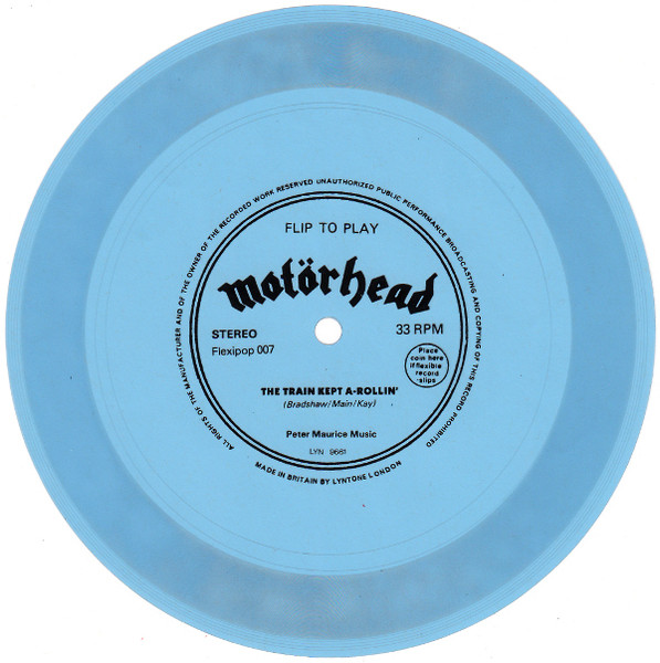 Motörhead – The Train Kept A-Rollin' (1981, Blue, Flexi-disc) - Discogs