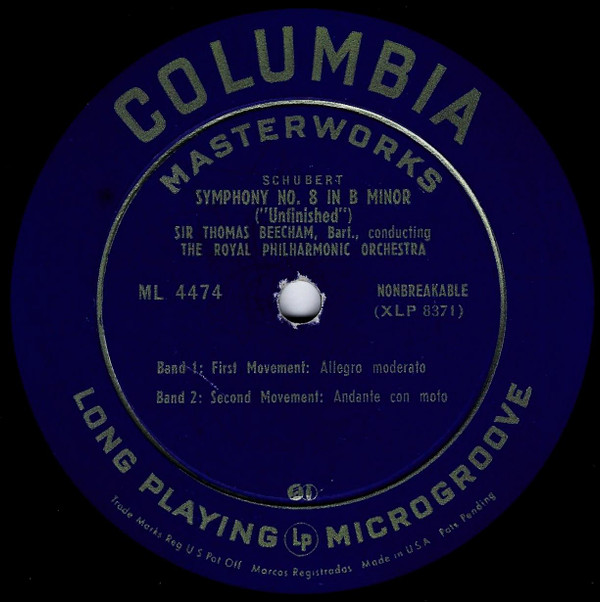 descargar álbum Schubert Mozart, Sir Thomas Beecham Conducting The Royal Philharmonic Orchestra - Symphony No 8 Unfinished In B Minor Symphony No 31 Paris In D Major K297