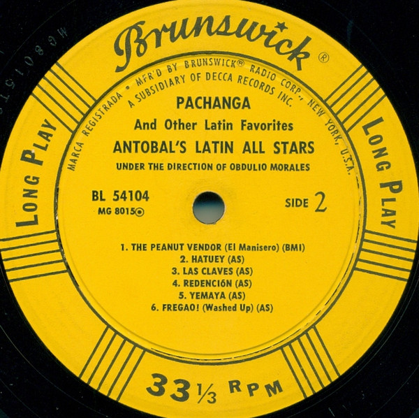 descargar álbum Antobal's Latin All Stars Under The Direction Of Obdulio Morales - Pachanga And Other Latin Favorites