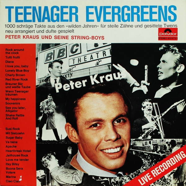 Album herunterladen Peter Kraus Und Seine StringBoys - Teenager Evergreens