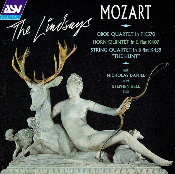 baixar álbum The Lindsays, Mozart, Nicholas Daniel, Stephen Bell - Oboe Quartet In F K370 Horn Quintet In E Flat K407 String Quartet In B Flat K458 The Hunt