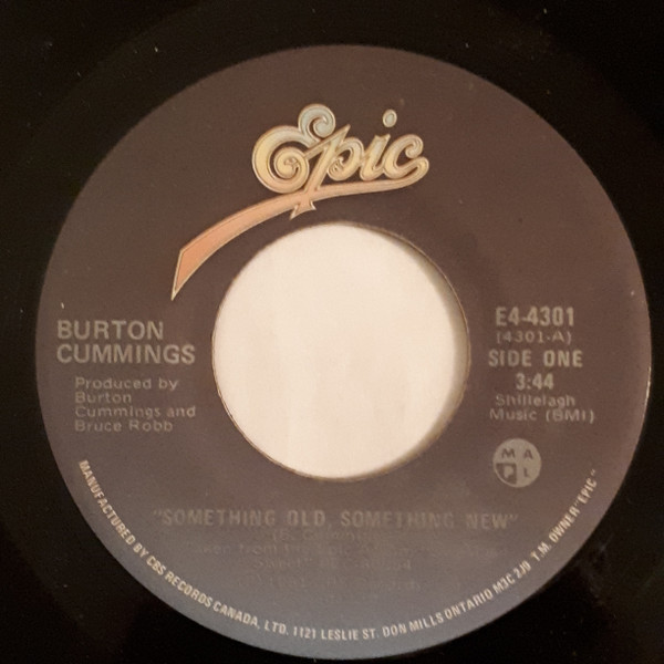 Burton Cummings Something Old Something New 1981 Vinyl Discogs