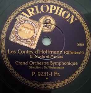 Das Orchester Der Staatsoper Berlin - Les Contes D'Hoffmann album cover