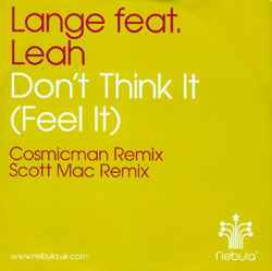 Portada de album Lange - Don't Think It (Feel It) (Remixes)