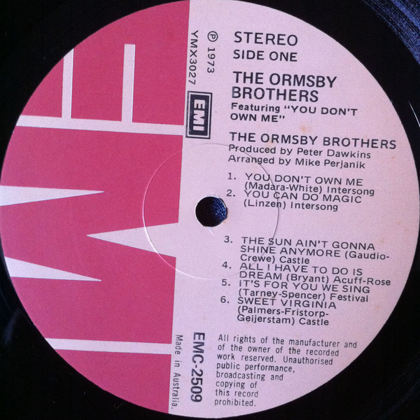 Album herunterladen The Ormsby Brothers - The Ormsby Brothers Featuring You Dont Own Me