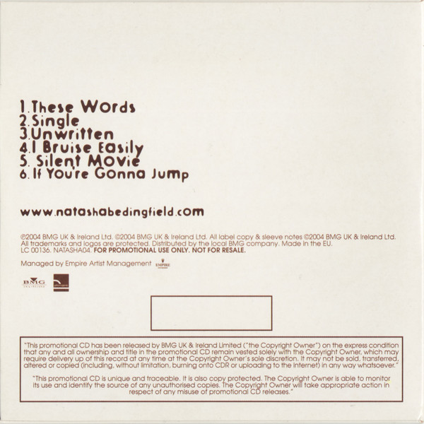 descargar álbum Natasha Bedingfield - Unwritten Six Track Album Sampler