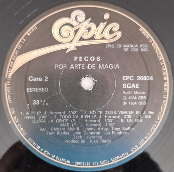 télécharger l'album Pecos - Por Arte De Magia
