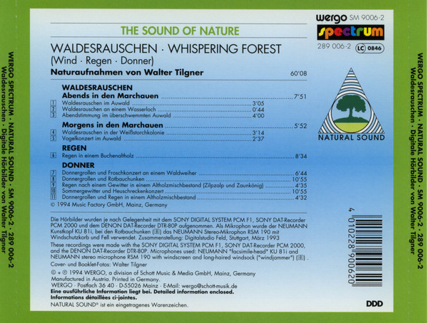 baixar álbum Walter Tilgner - Waldesrauschen Whispering Forest