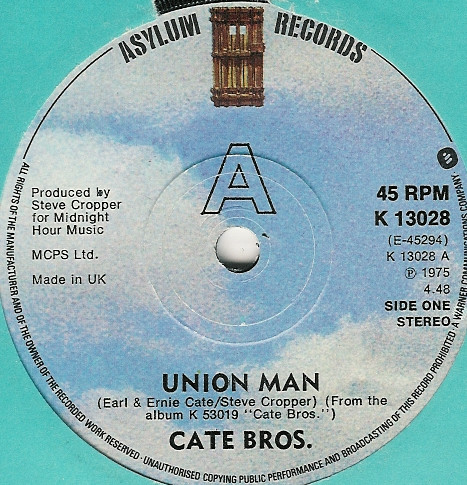 Cate Bros. – Union Man (1975, Vinyl) - Discogs