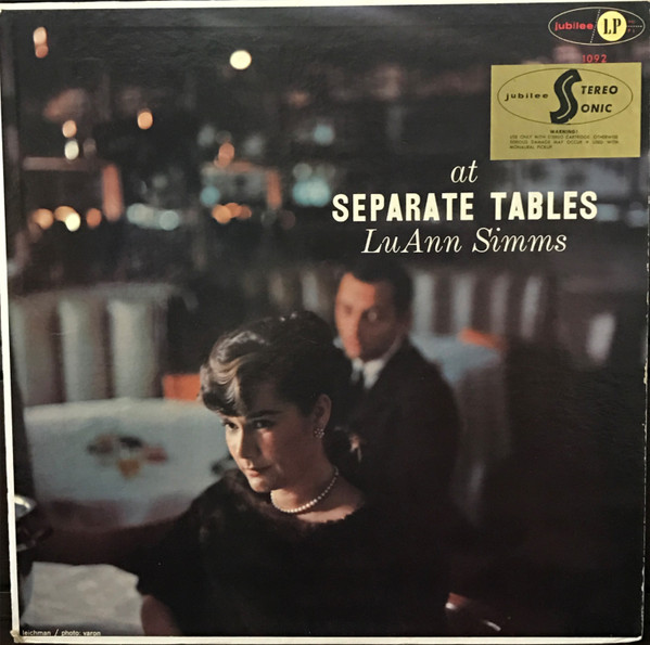 Lu Ann Simms – At Separate Tables (1959, Vinyl) - Discogs