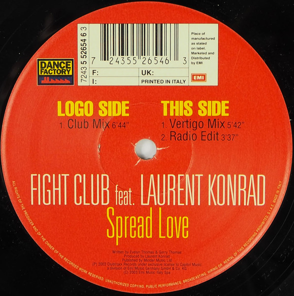 未使用 Fight Club - Spread Love / レコード - 洋楽