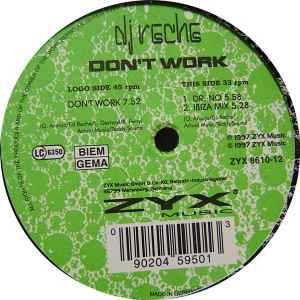 DJ Reche - Don't Work album cover