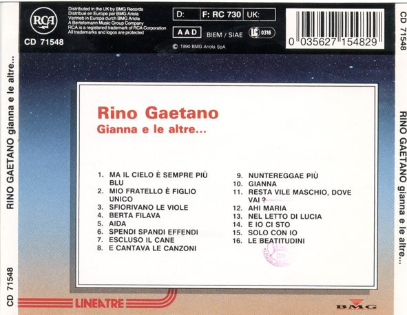 last ned album Rino Gaetano - Gianna E Le Altre