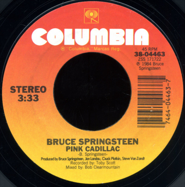 Album herunterladen Bruce Springsteen - Dancing In The Dark bw Pink Cadillac