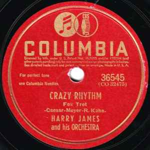Harry James And His Orchestra - Crazy Rhythm / Easter Parade