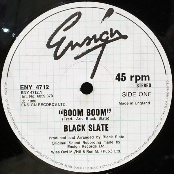 Black Slate – Boom Boom / Legalize Collie Herb (1980, Vinyl