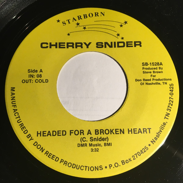 ladda ner album Cherry Snider - Headed For A Broken Heart