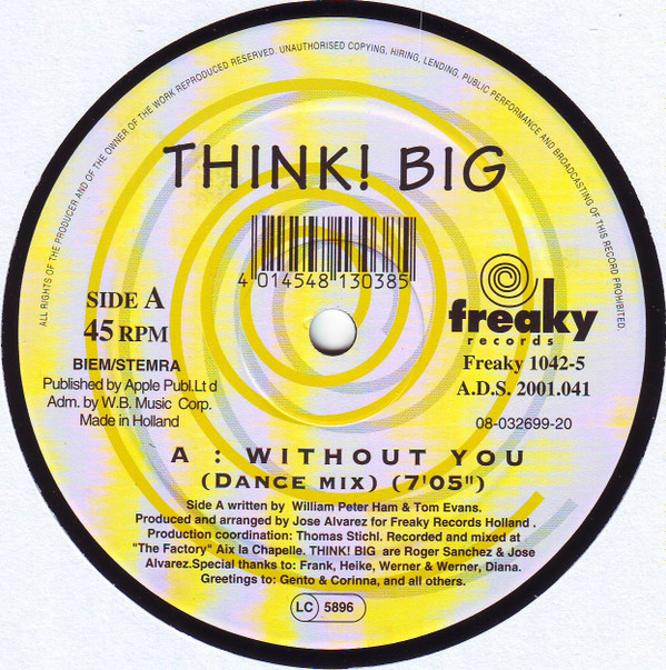 Think! Big – Without You (Dance Version)