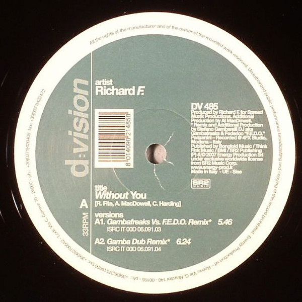 descargar álbum Richard F - Without You