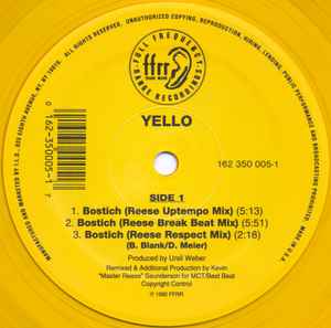 Yello – Bostich (1992, Yellow Transparent., Vinyl) - Discogs