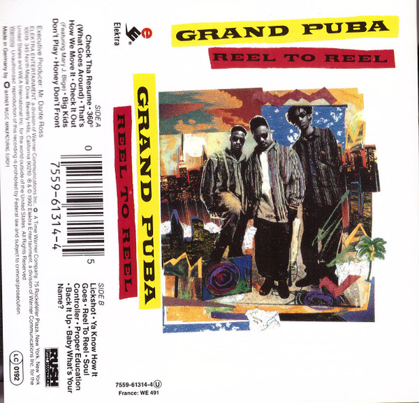 Grand Puba – Reel To Reel (1992, B-NR, Dolby HX Pro, Cassette