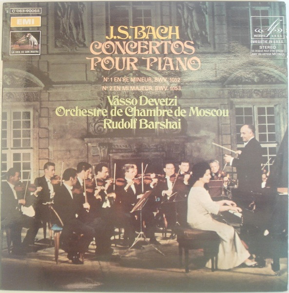 descargar álbum JS Bach Vasso Devetzi, Orchestre De Chambre De Moscou, Rudolf Barshai - Concertos Pour Piano