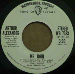 Arthur Alexander - Mr. John / You Got Me Knockin' album cover