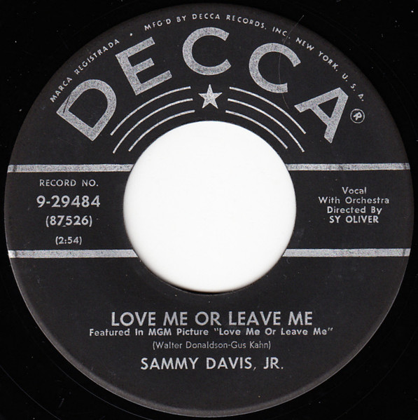 Sammy Davis Jr. – Something's Gotta Give / Love Me Or Leave Me